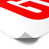 Football Motivational Never Give Up  ポスター (角)