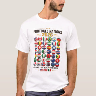 Football Nations 2026 Flag Ball Shirt Tシャツ