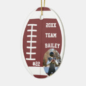 Football Ornament Sports Team Boys Athletics Rugby セラミックオーナメント (左)