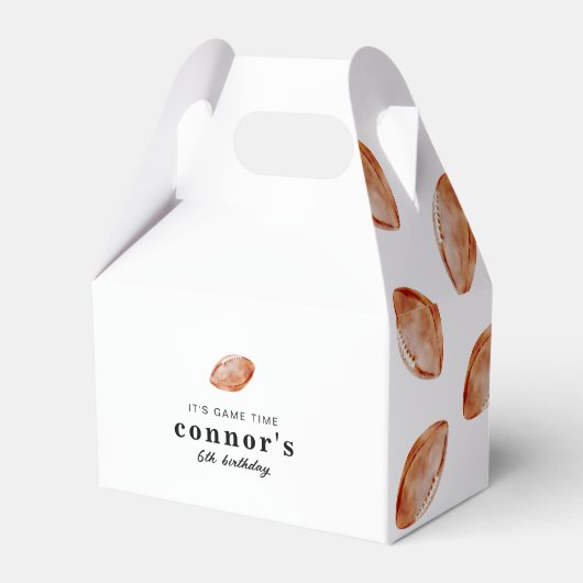 Football Party Favor Boxes フェイバーボックス (正面サイド)