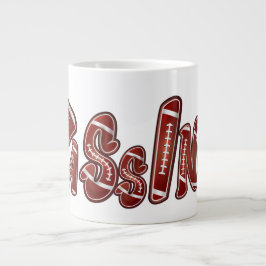 Football Passing Quarterback Coffee Mug - Retro Sp ジャンボコーヒーマグカップ