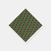 Football Pattern Green Sports Player Team Game Fan スタンダードカクテルナプキン (角)