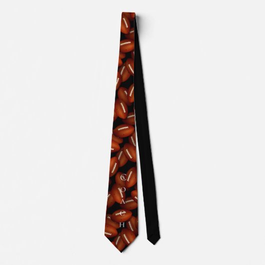 Football pattern neck tie for coach ネクタイ (正面)