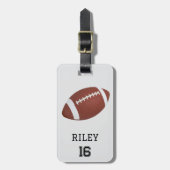 Football Personalized Custom Team Bag Tag Gift ラゲッジタグ (正面縦)