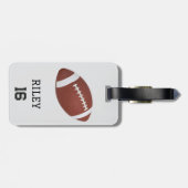 Football Personalized Custom Team Bag Tag Gift ラゲッジタグ (裏面横)