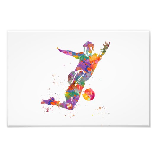 Football player フォトプリント            (正面)