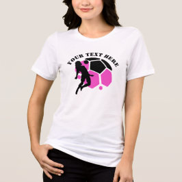 Football Player Girl, Birthday Gift, Team        トライブレンドＴシャツ