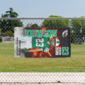 Football Player Portrait Photo Senior Night 横断幕 (インサイチュ)