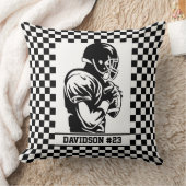 Football Player Throw Pillow クッション (ブランケット)