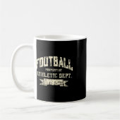 Football Property Of Athletic Dept. Funny Design コーヒーマグカップ (左)