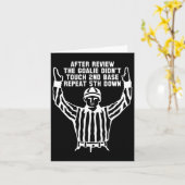 Football Referee Funny Sports Fan T Shirts Men Wom カード (黄色い花)