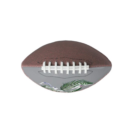 Football Rugby Ball NZ Aotearoa Fern Design アメリカンフットボール (正面)