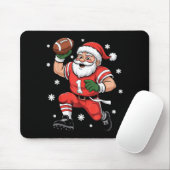 Football Santa Claus Lineman Christmas Quarterback マウスパッド (マウス)