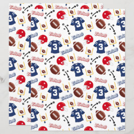 Football Scrapbook Paper
