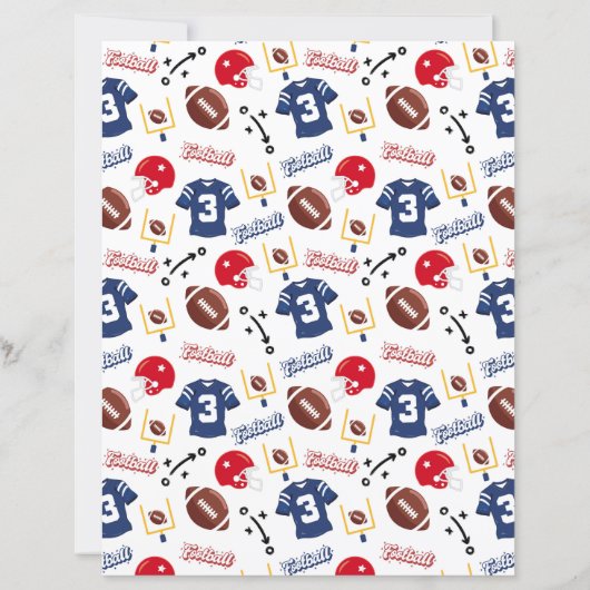 Football Scrapbook Paper (裏面)