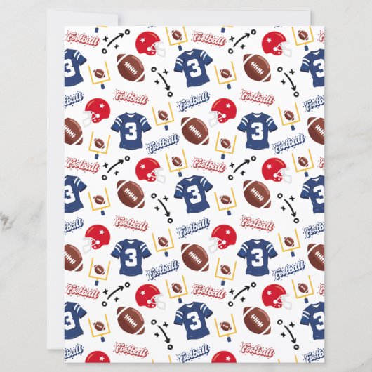 Football Scrapbook Paper (正面)