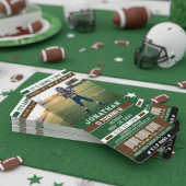 Football Season Ticket Birthday Party Sports 招待状