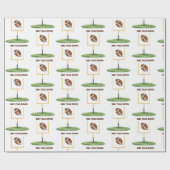 Football second year down boy birthday  ラッピングペーパー (フラット)