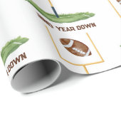 Football second year down boy birthday  ラッピングペーパー (ロールコーナー)