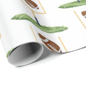 Football second year down boy birthday  ラッピングペーパー (ロールコーナー)