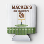 Football second year down boy birthday 缶クーラー (裏面)