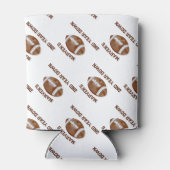 Football second year down boy birthday  缶クーラー (裏面)