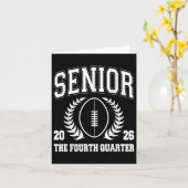 Football Senior Cl Of 2026 High School Senior 4th  カード (黄色い花)
