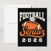 Football Senior Class of 2026 Graduating  ポストカード (正面/裏面)