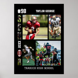 Football Senior Night Graduation  ポスター