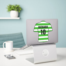 Football Shirtデザインイングリーンバスケステッカー シール