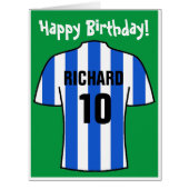 Football Shirt in Blue & White誕生日 (正面)