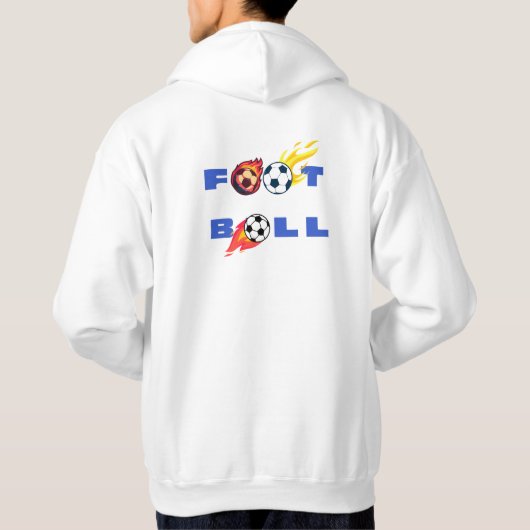 Football Soccer Ball Graphic Hoodie パーカ (裏面)