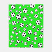 Football / Soccer Ball Seamless Pattern  フリースブランケット (正面)