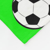 Football / Soccer Ball Seamless Pattern  フリースブランケット (角)
