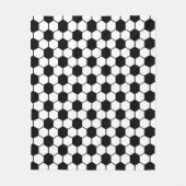Football / Soccer Ball Texture Pattern  フリースブランケット (正面)