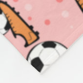 Football / Soccer - Balls & Boots Seamless Pattern フリースブランケット (角)