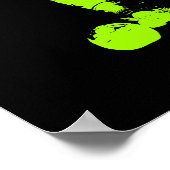 Football / Soccer Player - Abstract Watercolor Art ポスター (角)