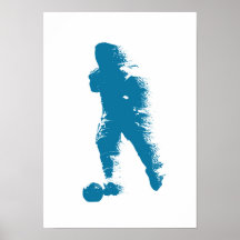 Football / Soccer Player - Abstract Watercolor Art