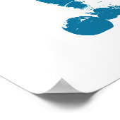 Football / Soccer Player - Abstract Watercolor Art ポスター (角)