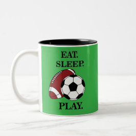 Football Soccer Player Coach  ツートーンマグカップ