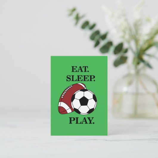 Football Soccer Player Coach  名刺 (スタンド正面)