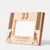 Football Soccer Player Silhouette Sports レーザー彫刻フレーム (左)