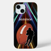 Football Sport player and ball Personalize Case-Mate iPhoneケース (裏面)