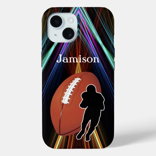 Football Sport player and ball Personalize Case-Mate iPhoneケース (裏面)