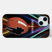 Football Sport player and ball Personalize Case-Mate iPhoneケース (裏面 (横))