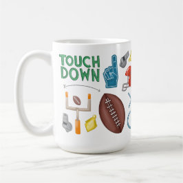 Football Sunday Morning Mug Game Day Touchdown Mug コーヒーマグカップ
