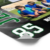 Football Team Sports Player Senior Photo Collage ポスター (角)