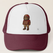 Football Teddy trucker hat キャップ (正面)