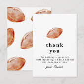 Football Thank You Card サンキューカード (正面/裏面)