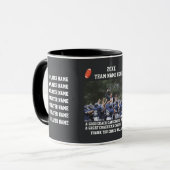 Football Thank You Coach From The Team Players マグカップ (正面左)